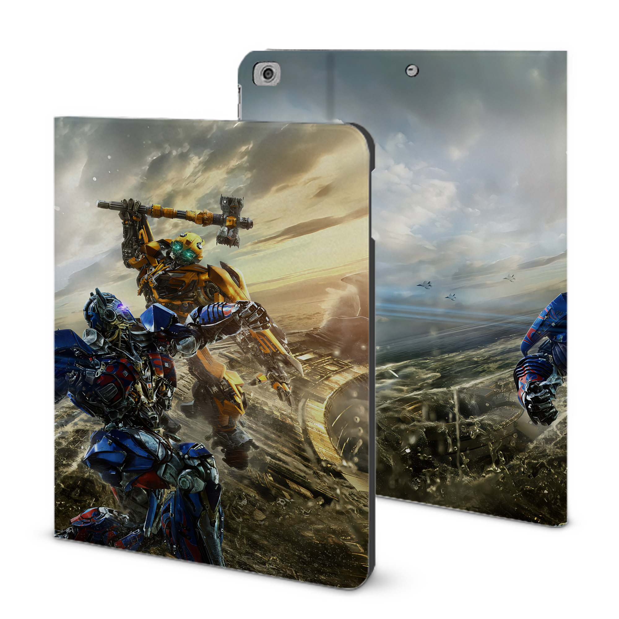 （画像用） Transformers トランスフォーマー IPad ケース ブック型 PUレザー TPU 耐衝撃 軽量 薄型 ペン収納なし 全面保護 IPad 各モデル対応